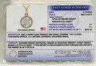 14K Yellow Gold 1/4ctw Natural Diamond Cluster Halo Necklace with Cert — photo 10