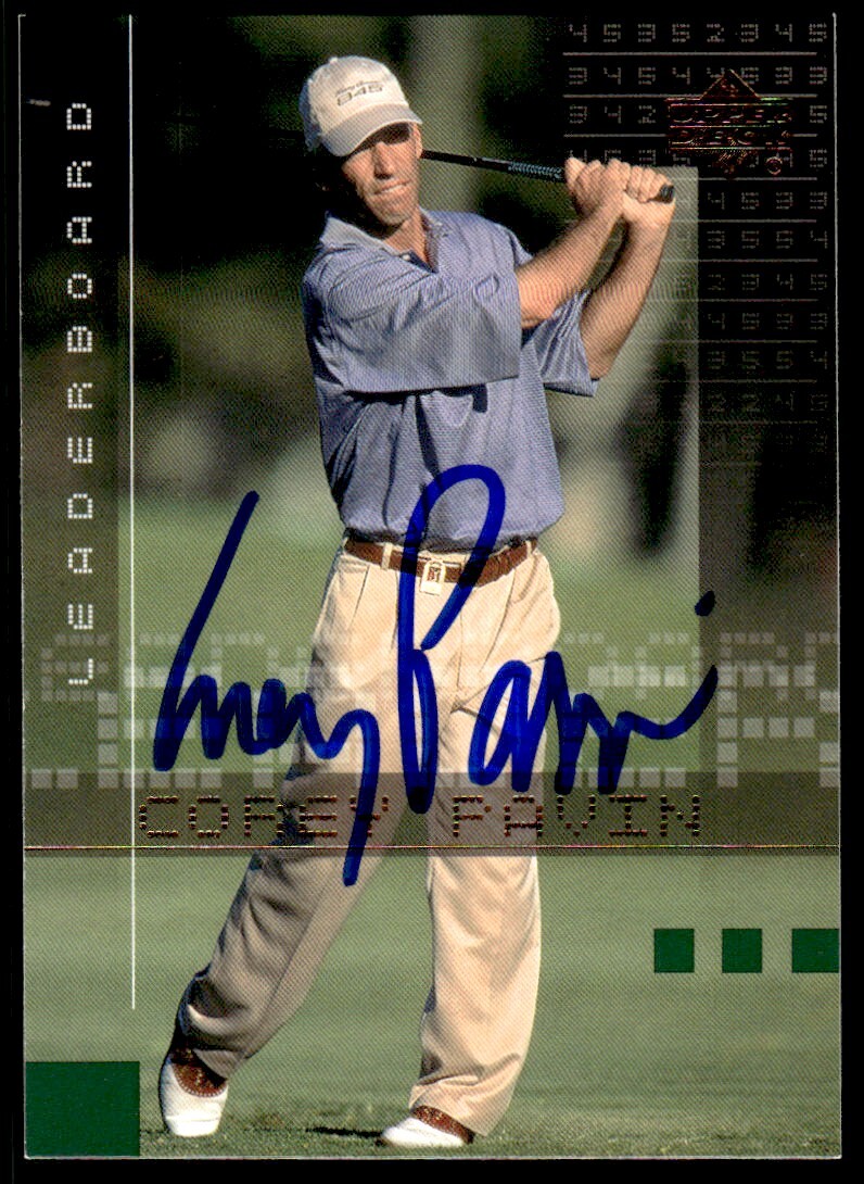 2002 Upper Deck Golf Corey Pavin Auto #104 Signed