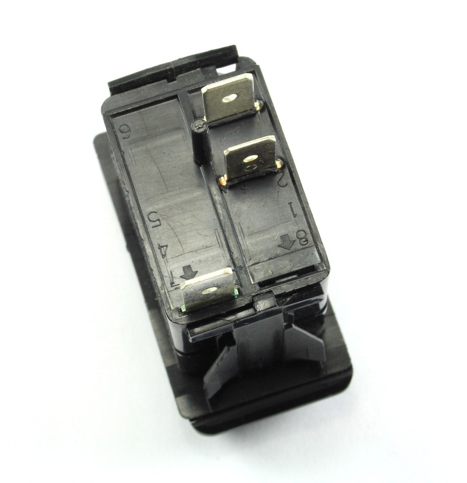 Interrupteur Bascule Carling V1D1 SPST - Rouge, Allumé/éteint - 20A 12V DC - Pour Tableau De Bord