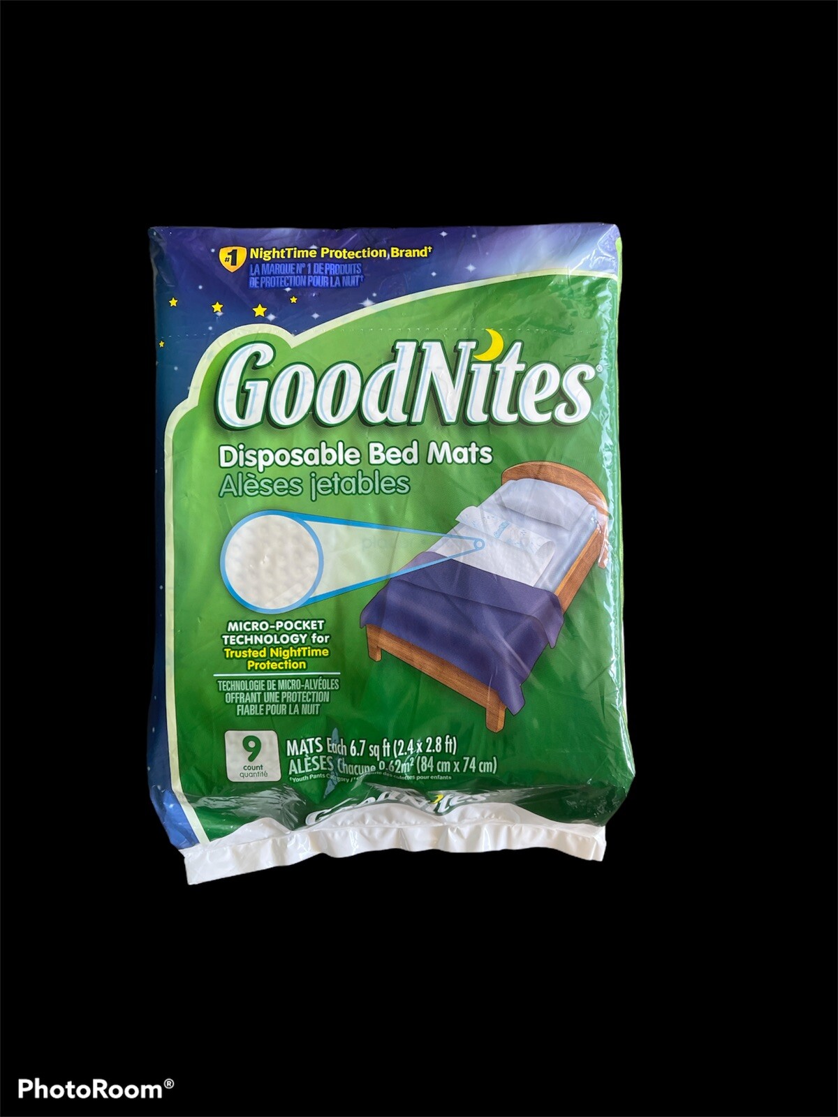New Free Shipping GoodNites Disposable Bed Mats 9 CT NEW