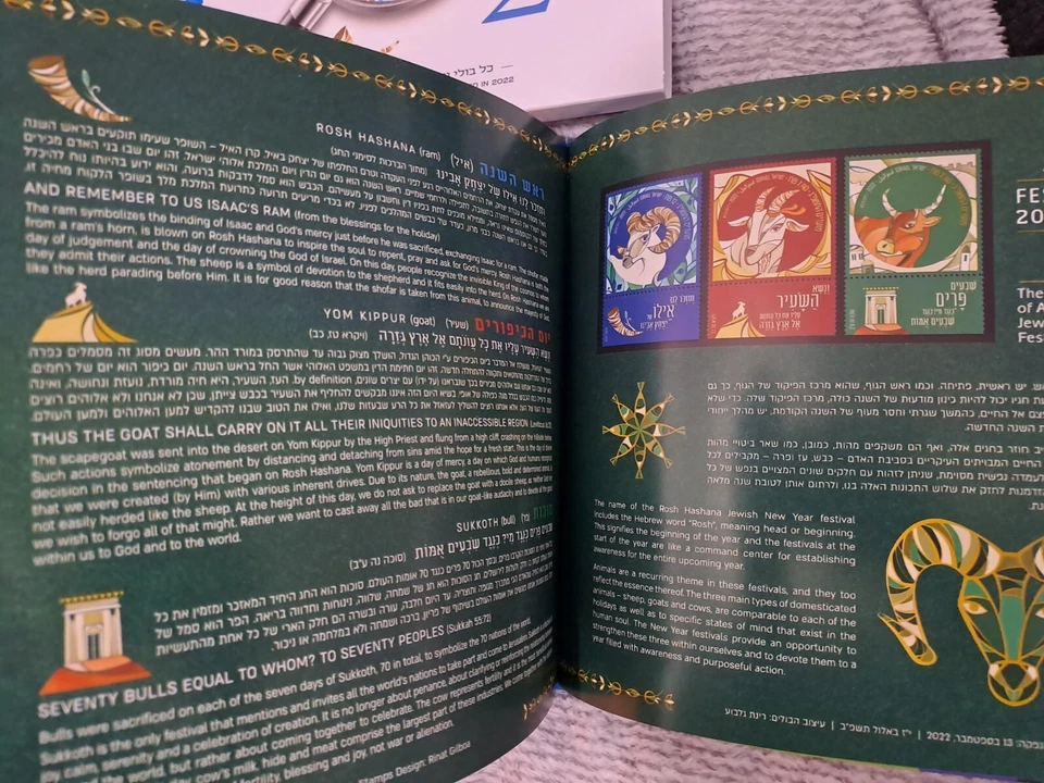 STAMP PHOTO ALBUM ISRAEL SPECIAL SELECTION 2022 YEAR BOOK COLLECTORS NEW - Image 4 of 4