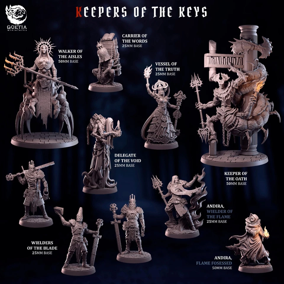 Goetia Miniatures - Keepers of the keys collection