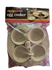 MicroMeals Egg Cooker Poached Eggs, Boiled Eggs, Microwave or Range Top