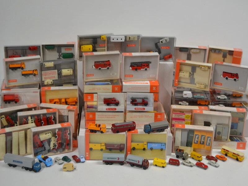 N Autos 1:160 Prefo Wiking Fleischmann Eisenbahn Container Ladegut LKW PKW u.a.