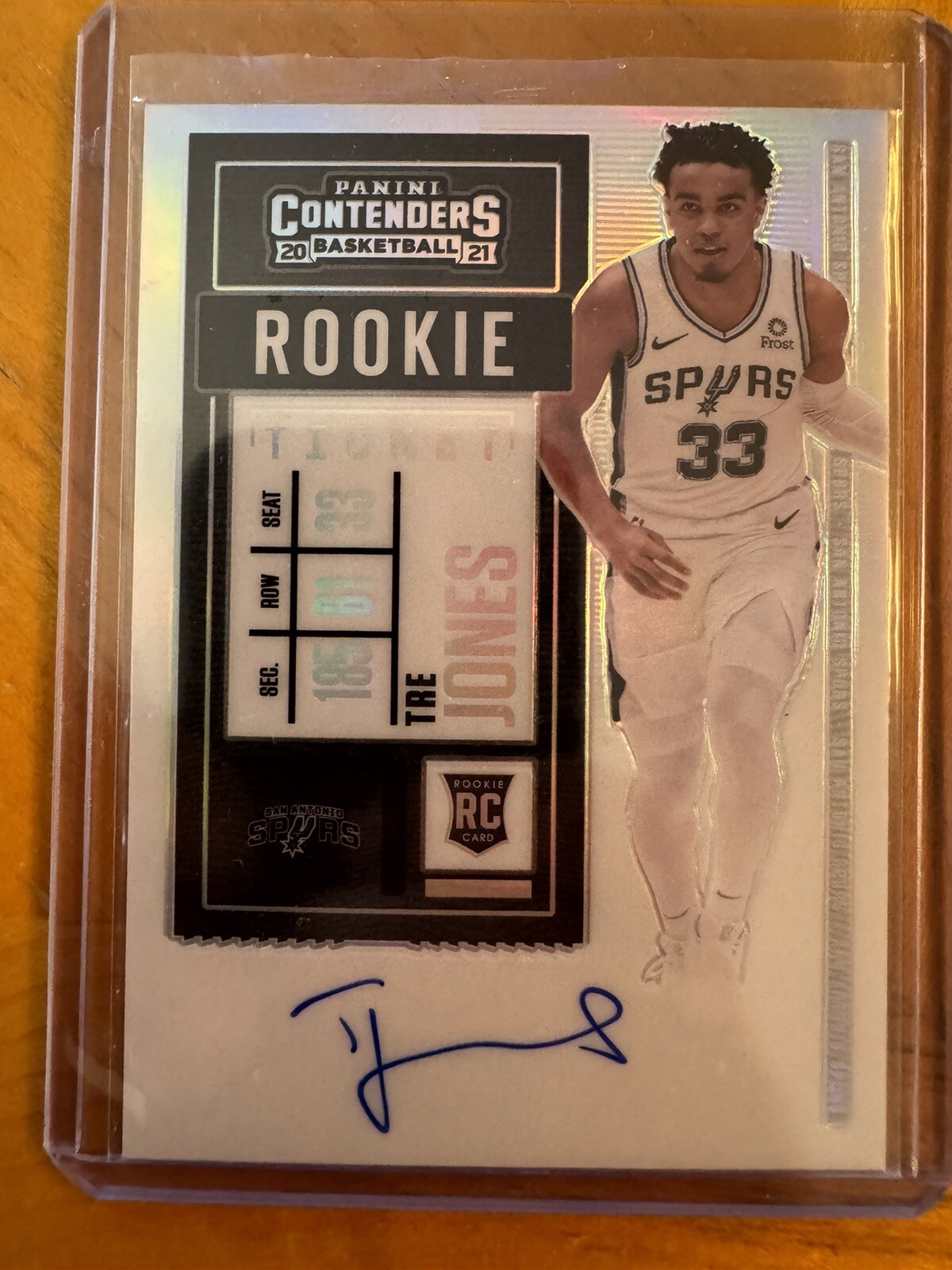 TRE JONES 2020-21 PANINI CONTENDERS ROOKIE TICKET PREMIUM PRIZM AUTO RC #120