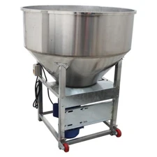 4KW 110V Feed Mixer Blender Granular Plastic Mixing Machine 440lbs 201SS