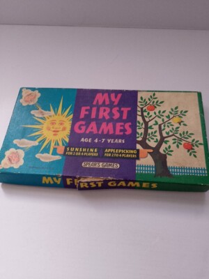 Vintage Rare 1968 SPEAR'S GAMES MY FIRST GAMES SUNSHINE/Apple Picking. 