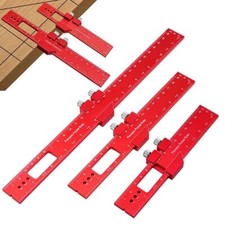 New Precision Pocket Ruler T-Type Scribing Ruler Carpenty Square T Track Ruler