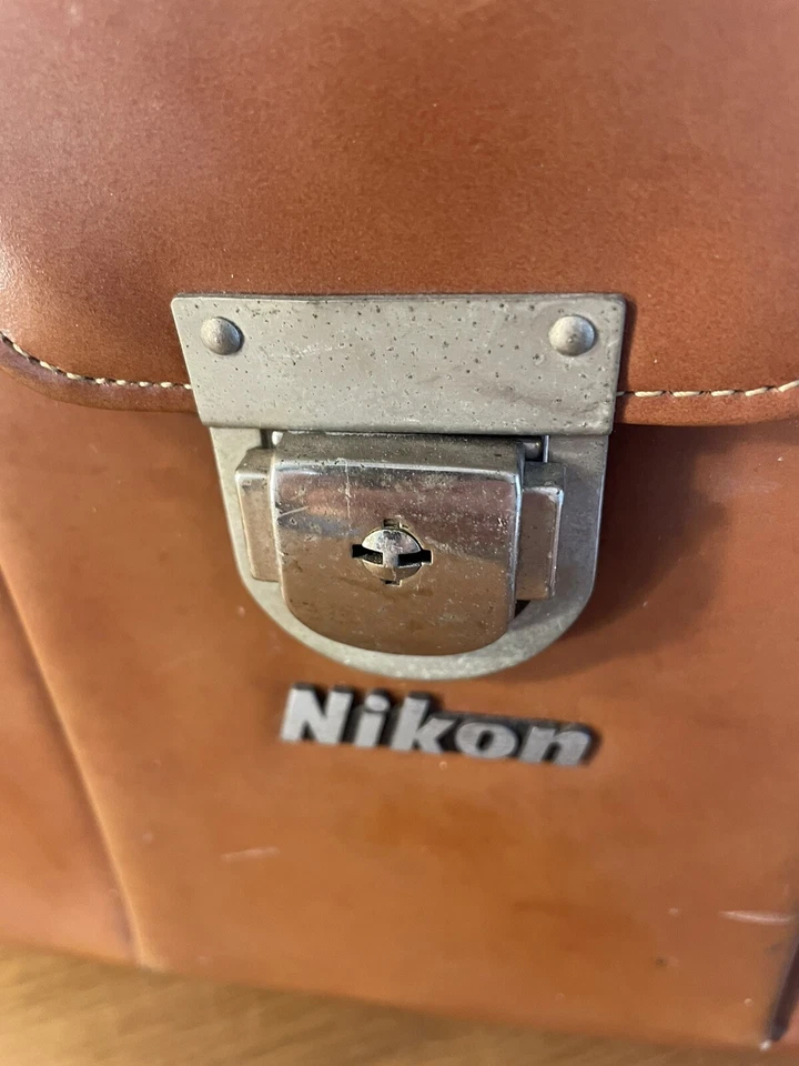 *Exc+5* Nikon FB-15 Genuine Camera Bag Leather Gazette Case Bag Brown From Japan - Image 2 of 4
