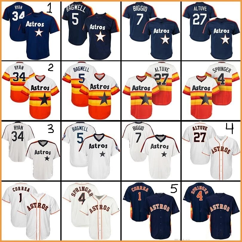 2018 baseball jerseys Houston Astros jersey Altuve Springer Correa