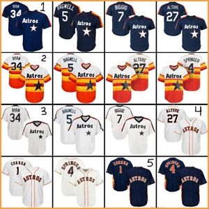 astros jerseys over the years