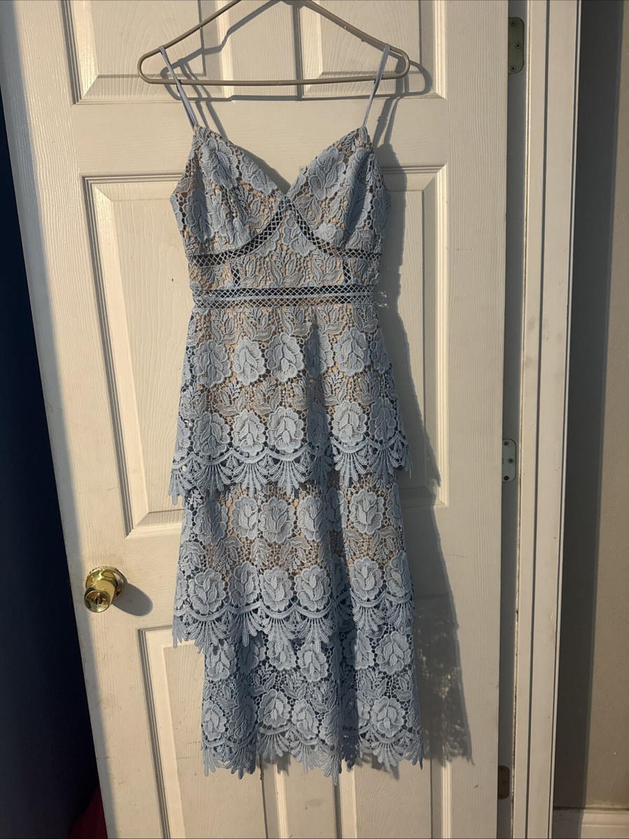 NWOT Women's Just Me Dress Blue Lace Size Medium | eBay NWOT Women's Just Me Dress Blue Lace Size Medium | eBay