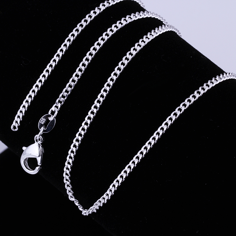 Curb Link Chain Necklace | Sterling Silver Pav&eacute; Adjustable &ndash; Camille Jewelry