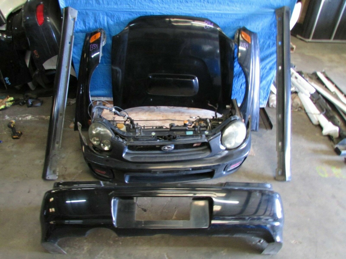 インプレッサ WRX STi フロントバンパー (2002-2003 V7) JDM 2002-2003 Subaru Impreza WRX STi Sedan Front Bumper Fenders