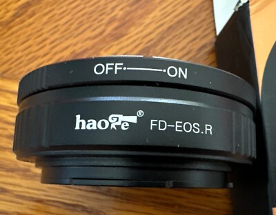 Haoge Lens Adapter FD-EOS.R For Cannon Cameras New Opened Box