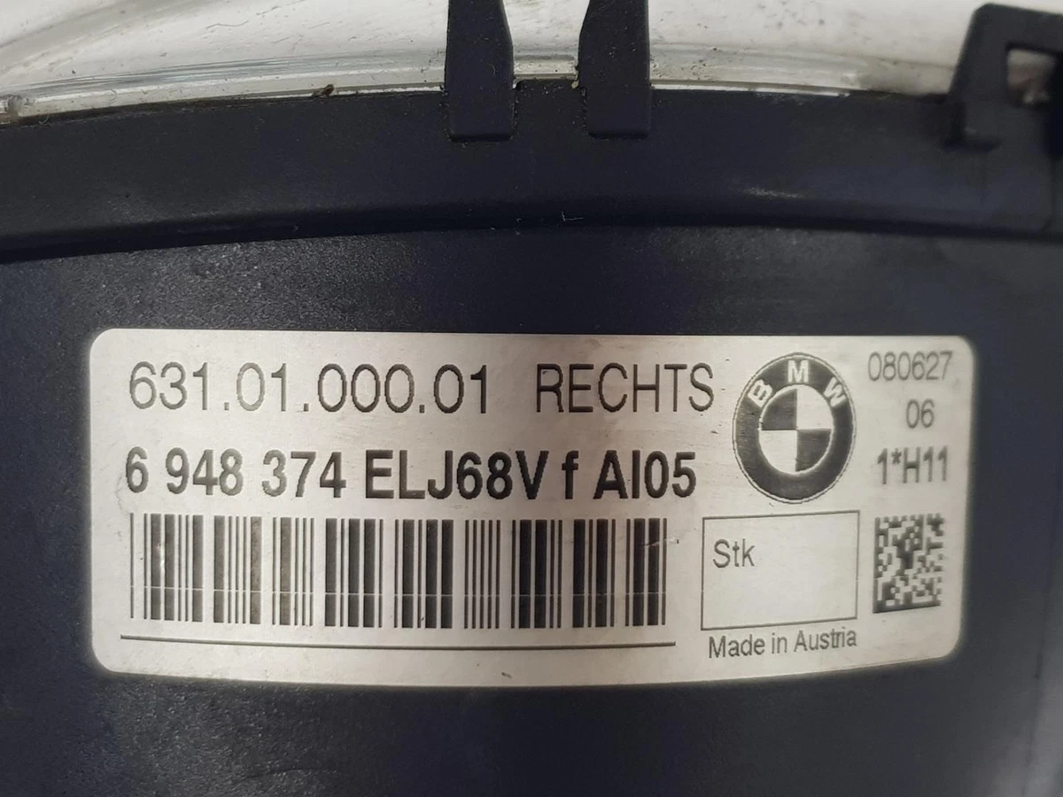 63176948374 lamp fog rh for BMW 3 20 D XDRIVE 2007 6948374 1909073 