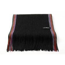 LES MUES Muffler Stole Striped Accessories Men's Gray LES MUES