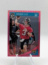 2018 Panini Donruss Optic- Tanner Lee (Jaguars)  ROOKIE card PINK RC. rookie card picture