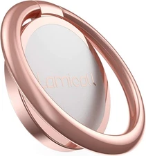 Lamicall Rose Gold Cell Phone Ring, Universal Cell Phone Finger Grip Holder, Mot