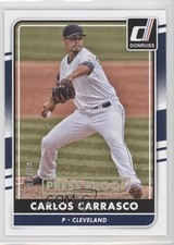 2016 Panini Donruss Press Proof Gold 1/99 Carlos Carrasco #126 3h9
