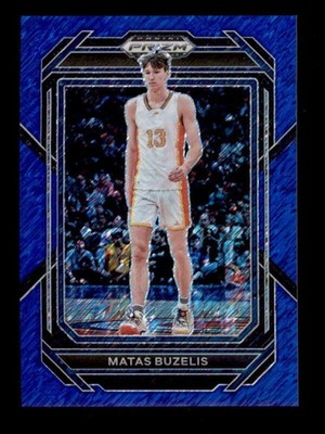 MATAS BUZELIS 2023 PRIZM DRAFT PICKS #13 ROOKIE BLUE SHIMMER PRIZMS #17/19 T6257