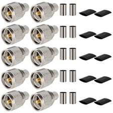 PL-259 Coaxial Cable Crimp Connectors
