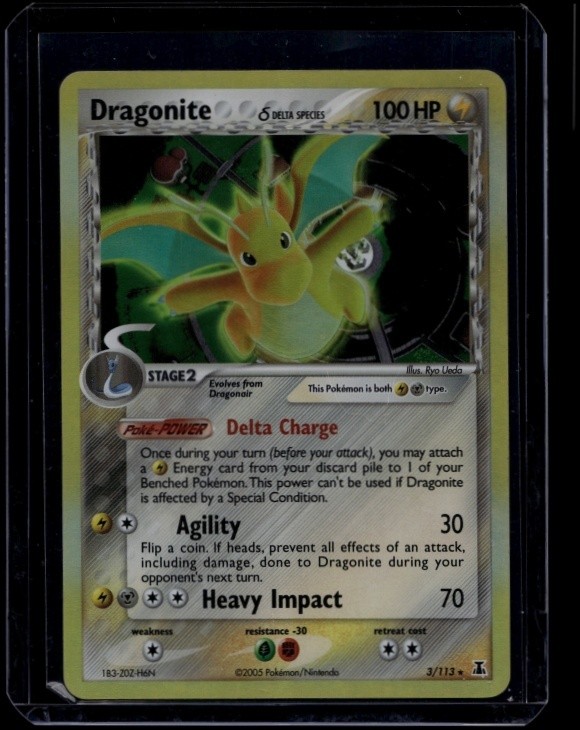 Pokemon TCG Dragonite 3/113 Delta Species Reverse Holo MP