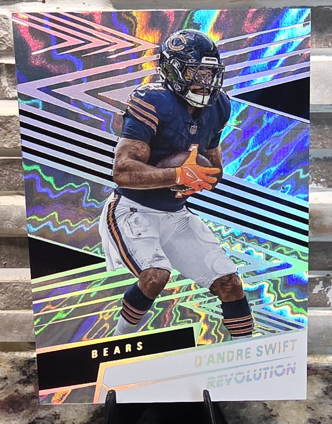 2025 Panini Revolution Football D'Andre Swift Chicago Bears Lightning #165 32/60
