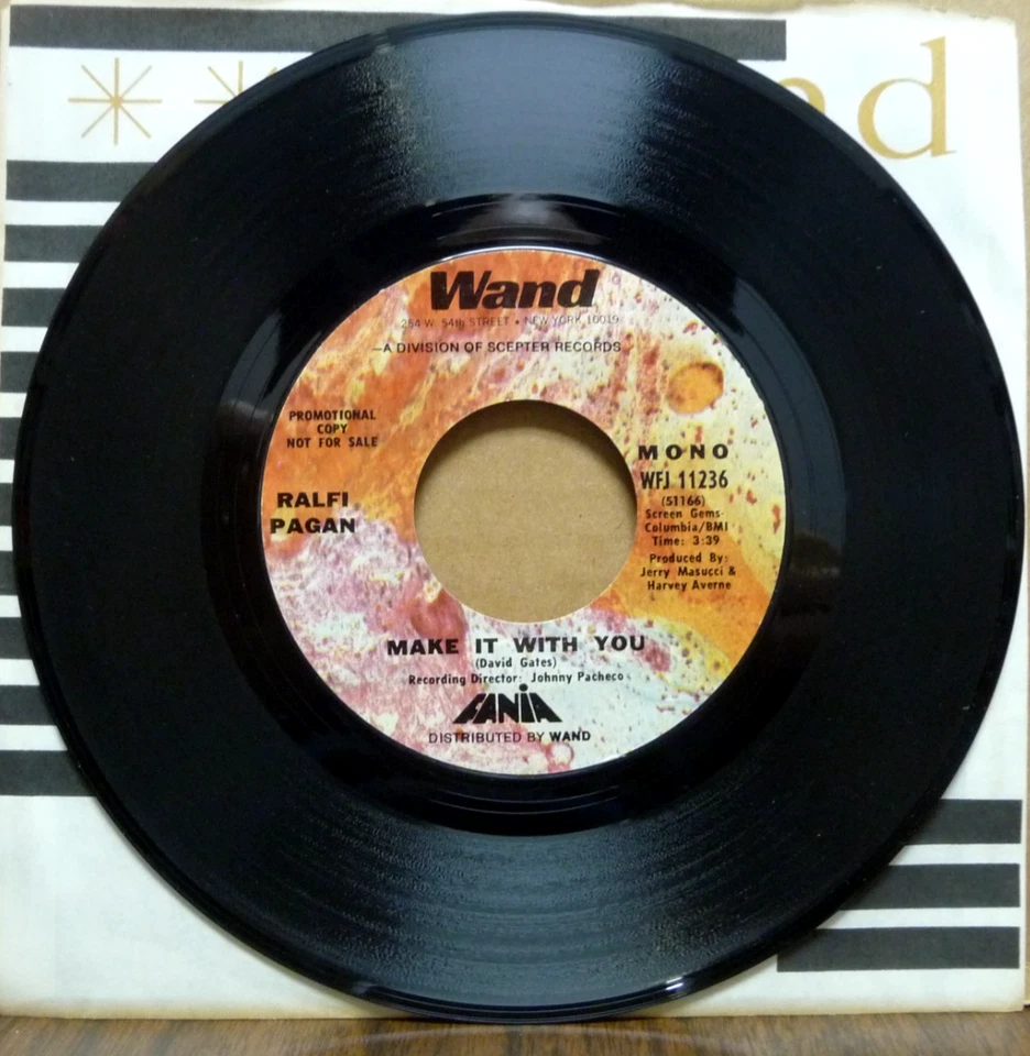 RALFI PAGAN Make It With You (Mono) Stereo) PROMO 7" 45 1971 Fania - Soul MINT-! - Image 2 of 3