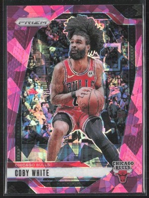 2024-25 Panini Prizm #70 Coby White Prizms Pink Ice