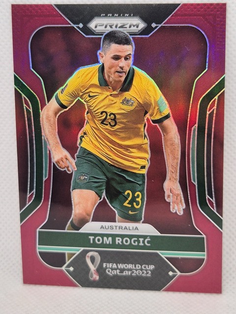 #/22  Tom Rogic Australia Socceroos Celtic 2022 Panini World Cup MAROON Prizm SP