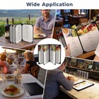 WeChef 5 Pack Leather Menu Covers 8.5"x11" 4 Page 6 View Angle Corner Wine List — photo 4