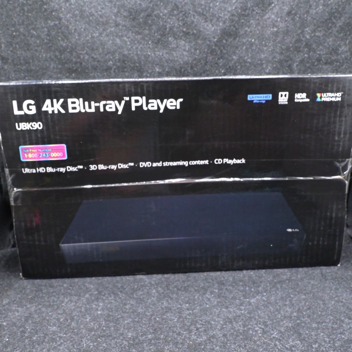 LG 4K ブルーレイプレーヤー UBK90（DVDリージョンフリー） LG UBK90 4K UHD Blu-ray Disc Player with Dolby Vision - Black for