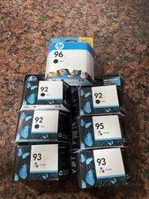 Lot of 7 Genuine HP 92,93,95 Black And Color Ink Cartridges NEW Sealed expire