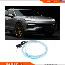 Car Led Hood Light Waterproof Led Strip 59-inch White Universal Exterior