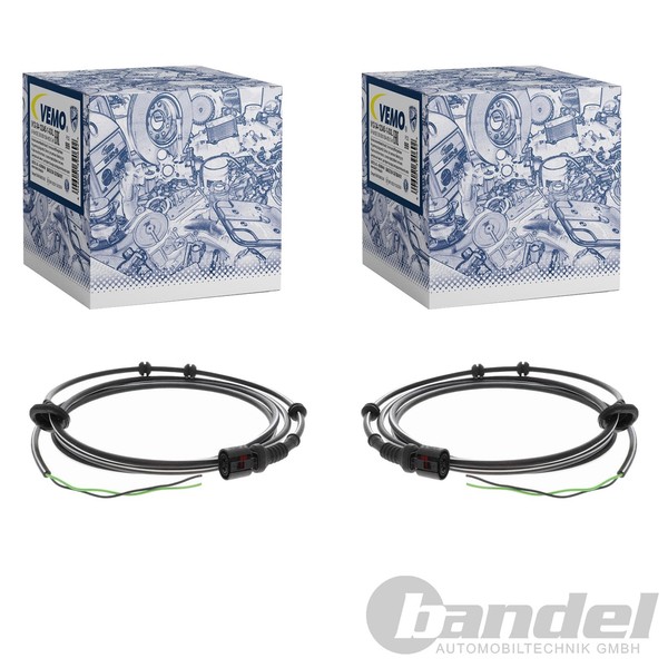 2X Vemo ABS-SENSOR Raddrehzahl Vorne Li+Re Passend FüR Audi A3 Seat Leon Toledo-image