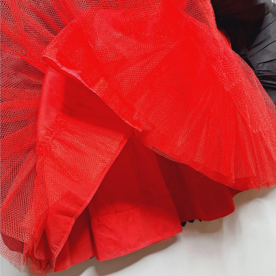 Falda Crinolina Enagua Cherie Años 50 60 Pequeña Mediana Corazones Arco Reina Foto 4 de 4