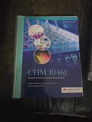 CHM 1045L General Chemistry I Lab Manual 6th Edition - NEW BOOK