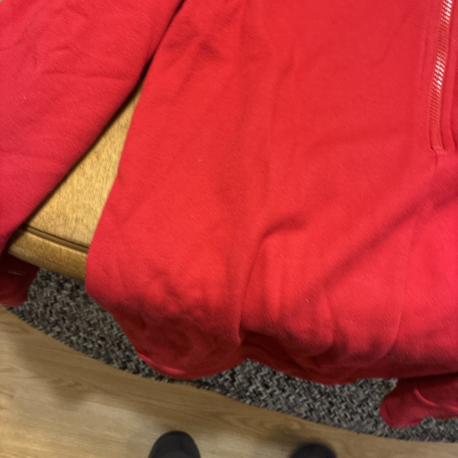 Fabletics Red Jacket  Large Half Zip Performance … - image 4