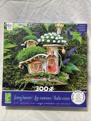Ceaco FAIRY HOUSES 300 Piece Garden Nature Puzzle NEW