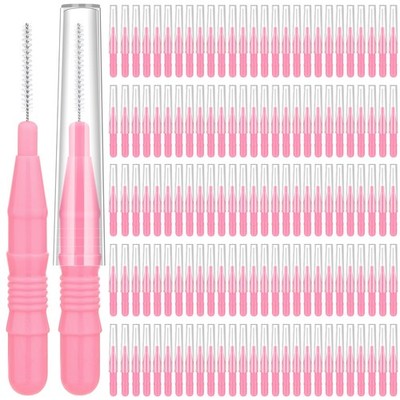 120-Piece Micro EyeBrow Lash Brush Set - Professional Beauty Spoolies with Ca...