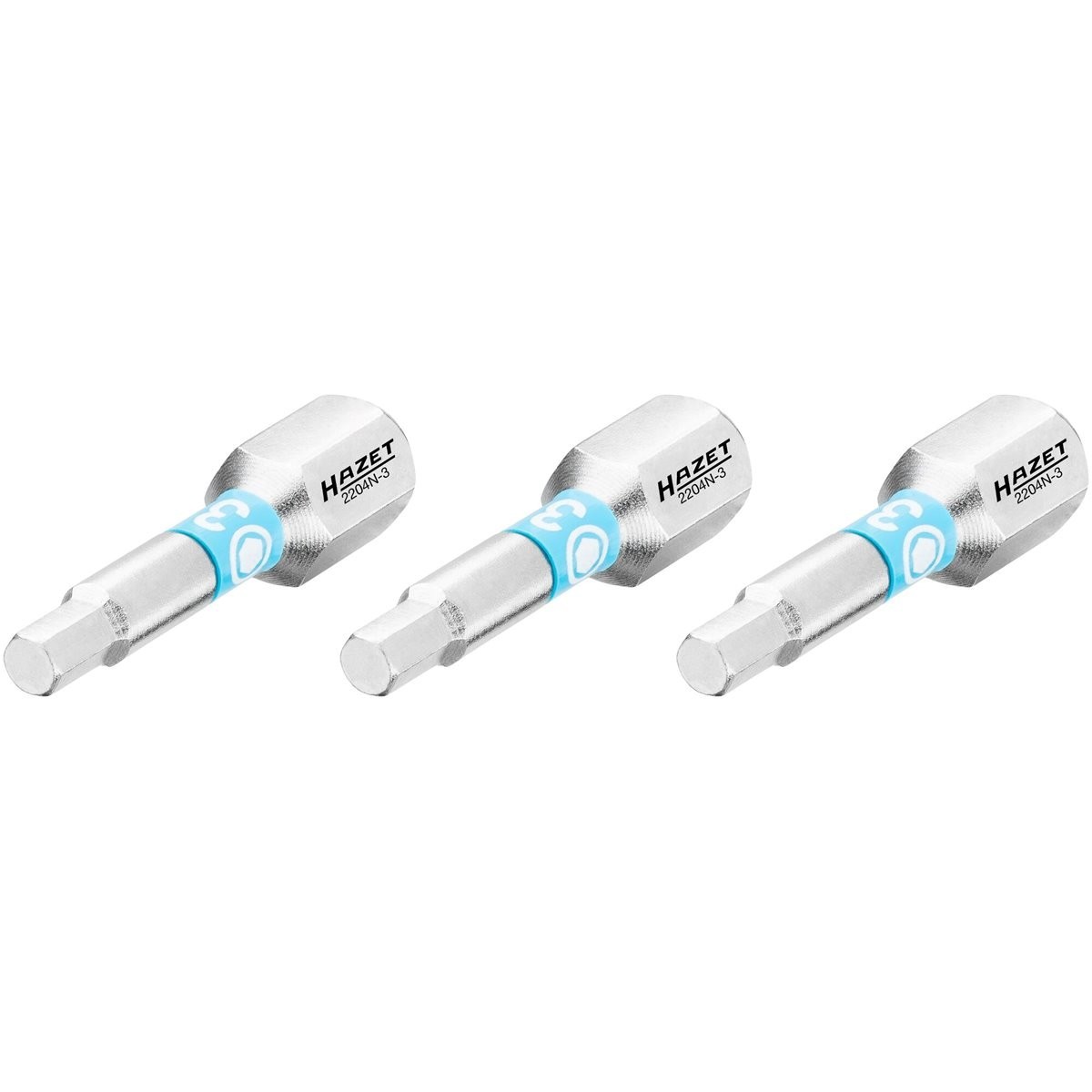Hazet 2204N-3/3 Schraubendreher-Einsatz-Satz (Bit) 3mm Sechskant 6 3 (1/4 Zoll)