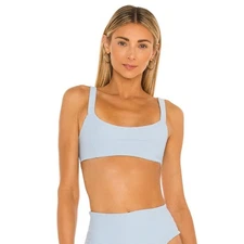 L*Space Jess Bikini Top in Sky Blue Size Small NWT