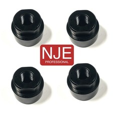 4 Pack Cleaning Adapter 1/2''x28 5/8''x24 TPI Thread Black Color Aluminum