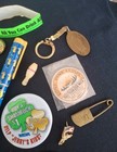 Junk Drawer Lot☆Whistle/Heinz/Advertising/Jewelry/Keychains☆Crafts/Parts/Repair — photo 3