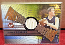 2002 TOPPS PRISTINE SHAWN BRADLEY PPO-SB PORTIONS GAME WORN JERSEY 