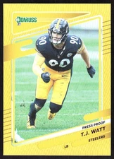 2435I 2021 Donruss #22 T.J. Watt Press Proof Premium