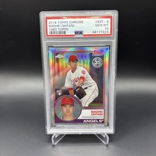 2018 TOPPS CHROME SHOHEI OHTANI 1983 TOPPS #83T-6 PSA 10