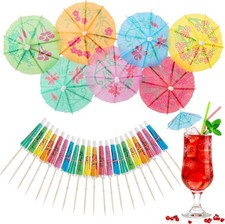 Cocktail Umbrellas - 50PACK Drink Umbrellas for Drinks, Paper Mini Umbrella