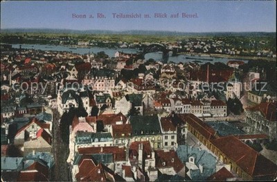 Bonn Rhine panorama with bag